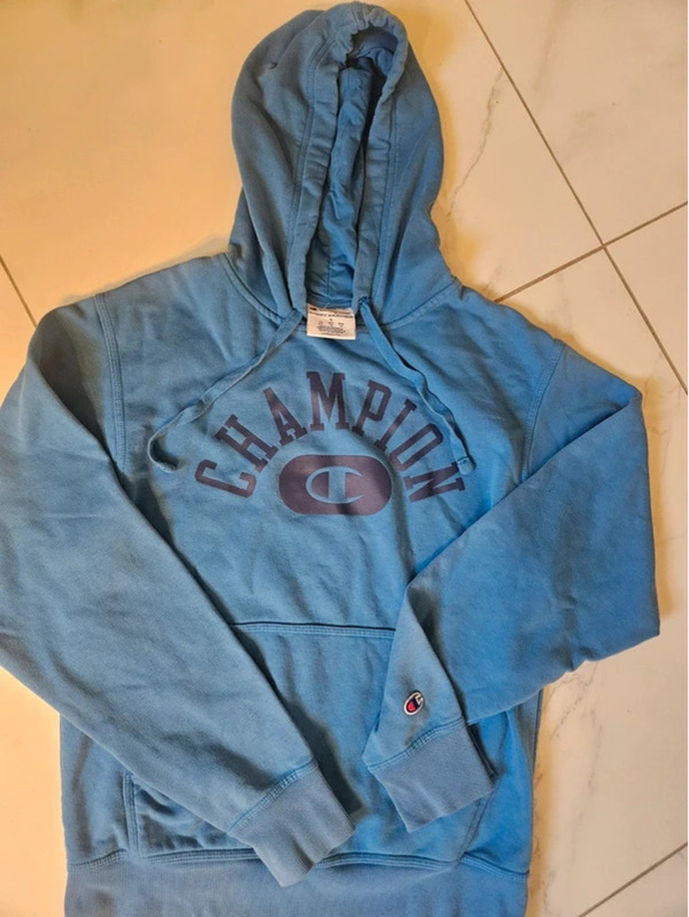 Champion Men's Arch Logo Vintage Varsity Hoodie